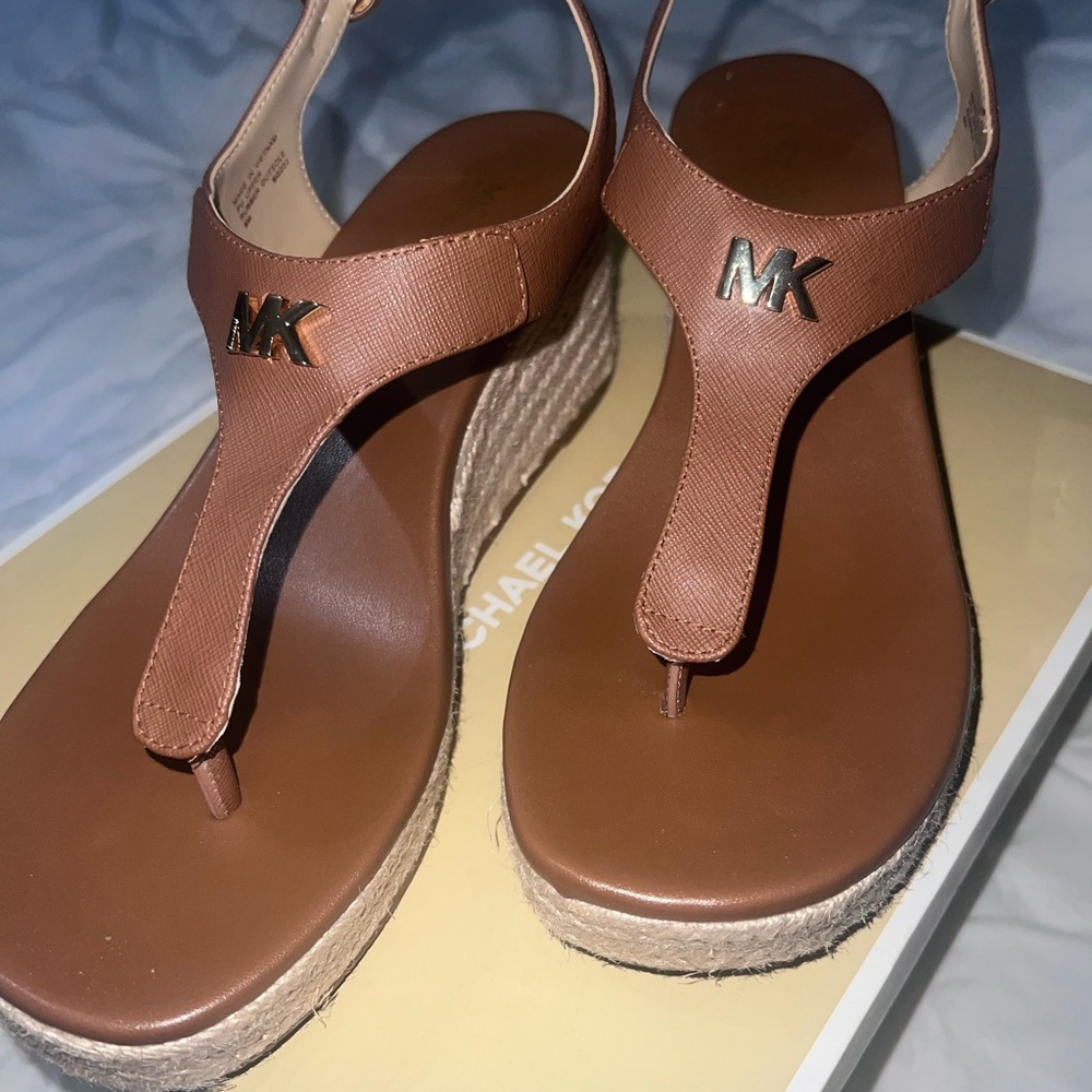 LANEY THONG FAUX LEATHER/JUTE SIZE 8
